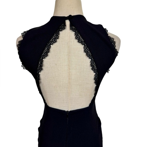 Nookie Sweet Life High Neck Cutout Lace Trim Pencil Midi Dress Black x Revolve - Picture 3 of 13